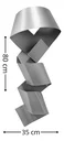 Ver imagem 4 de Decoração Escultura de Parede de Metal Exclusivo no Brasil Home Decor Prata Velho