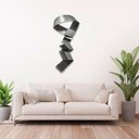 Ver imagem 2 de Decoração Escultura de Parede de Metal Exclusivo no Brasil Home Decor Prata Velho