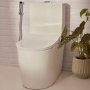 Ver mais imagens de Kit Vaso Sanitário Monobloco Amazonita e Ducha Higiênica para Banheiro Jacuí - Branco e Prata