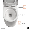 Ver imagem 3 de Kit Vaso Sanitário Monobloco Amazonita e Ducha Higiênica para Banheiro Jacuí - Branco e Prata