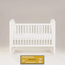 Ver imagem 4 de Berço Feliz com Tela Trançada | Americano 2 em 1 | Branco com Palha Branca:palha-branca/com/branco-p