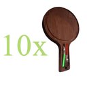 Ver imagem 2 de 10 Tabua de Corte Queijinho de Madeira Lisa com Garfinhos