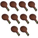 Ver imagem 1 de 10 Tabua de Corte Queijinho de Madeira Lisa com Garfinhos