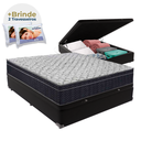 Ver imagem 1 de Cama Box Baú Preto Casal Extra Firme Airtech D45 Ortobom
