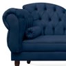 Divã Recamier Namoradeira Larissa 185cm com Capitonê - Direita Suede: Azul Marinho - 2