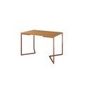 Ver imagem 3 de Mesa de Jantar Industrial Base Ferro Cobre em  V  Tampo 137x90 Canela 4 Cadeiras Eames Madeira Assen