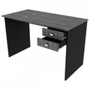 Ver imagem 3 de Mesa Escrivaninha 2 Gavetas Branco Me4165 - Tecno Mobili