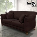 Ver imagem 2 de Sofá 3 Lugares Pé de Madeira Julieta 220 Cm Suede S04 - D’Rossi