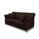 Ver imagem 1 de Sofá 3 Lugares Pé de Madeira Julieta 220 Cm Suede S04 - D’Rossi