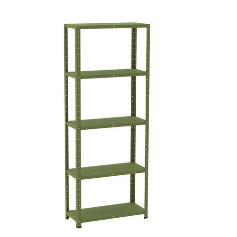 Estante com Estrutura Metalica Armazenagem Pre Mold 2000mm s/Ref Epl-5A-Vu Verde/Miró