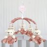 MOBILE PARA BERÇO MUSICAL GIRATÓRIO PRINCESA ROSÉ LISO - 1
