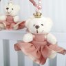 MOBILE PARA BERÇO MUSICAL GIRATÓRIO PRINCESA ROSÉ LISO - 3