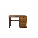 Ver imagem 2 de Escrivaninha 4 Gavetas Madeira Maciça Cera Castanho –cancun Cera Castanho