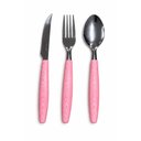 Ver imagem 1 de Conjunto Talheres 12 Peças de Inox /Rosa