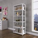 Ver imagem 2 de Estante com Estrutura Metalica Armazenagem Pre Mold 2000mm s/Ref Epl-6A-Vu Branco