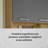 Armário de Cozinha Compacta Mdf 6 Portas 1 Gaveta Gênova Plus - Freijó/gris - 7