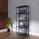 Ver imagem 2 de Estante com Estrutura Metalica Armazenagem Pre Mold 2000mm s/Ref Epl-5A-Vu Azul/Delrei