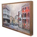 Ver imagem 4 de Quadro Decorativo Caixa Aquarela City  Tacolado Moldura Caixa 3cm Freijó com Vidro 30 X 40cm