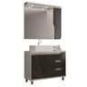 Gabinete de Banheiro 100cm com Cuba e Armário com Espelho Ref 1000 - 2