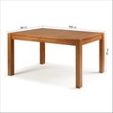 Ver imagem 3 de Mesa de Jantar 8 Lugares 210cm Madeira Maciça Primavera CabeCasa MadeiraOriginals Marrom