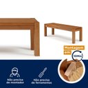 Ver imagem 3 de Banco 4 Lugares 188cm Madeira Maciça Primavera CabeCasa MadeiraOriginals Marrom