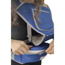 Canguru Carregador Bebe Criança Bolso Alça Ajustavel Ergonomico Passeio Viagem Confortavel Seguro Pr - 11