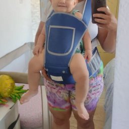 Canguru Carregador Bebe Criança Bolso Alça Ajustavel Ergonomico Passeio Viagem Confortavel Seguro Pr - 2