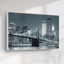 Ver imagem 3 de Quadro Decorativo Ponte Brooklyn Noturna