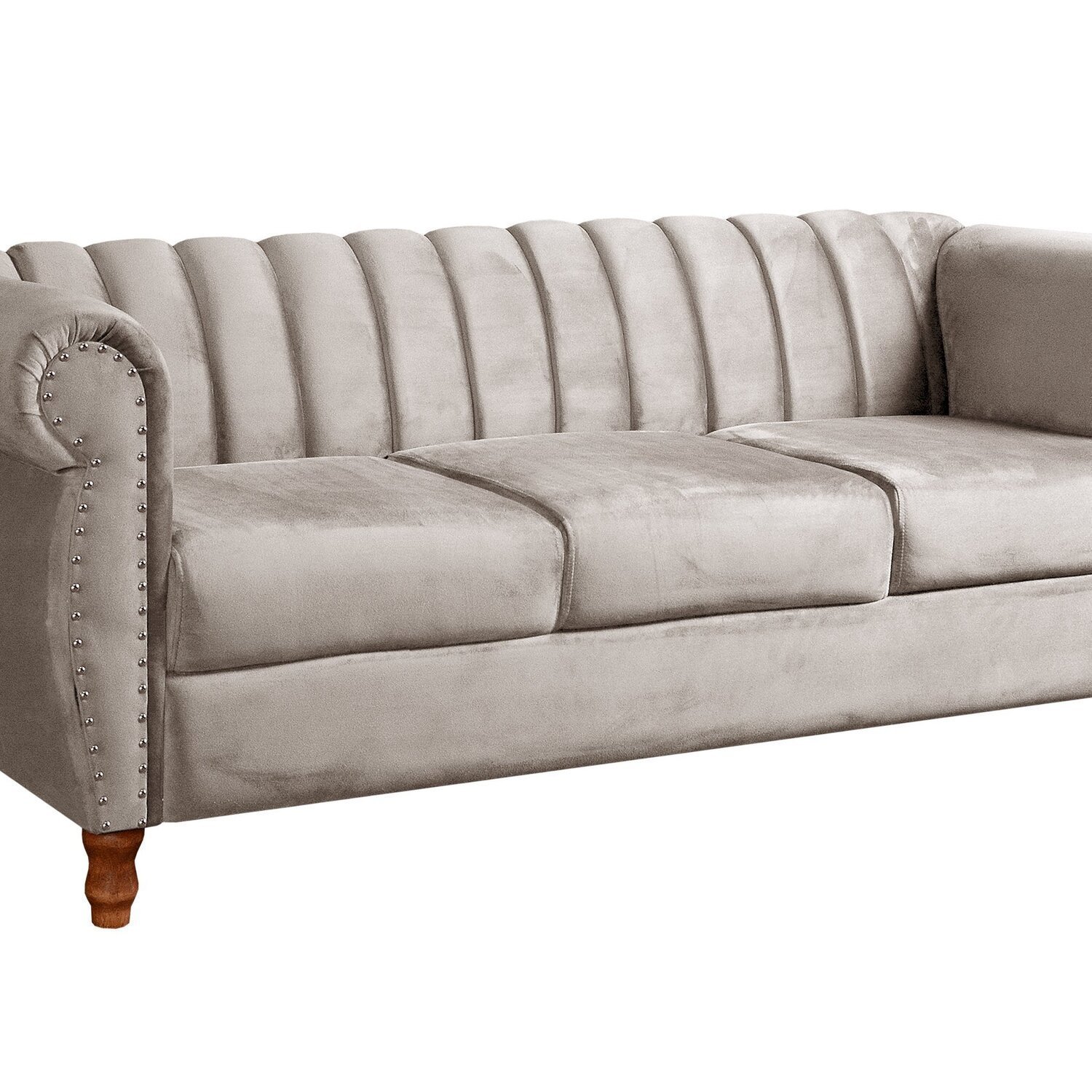 Sofá Chesterfield Realeza 3 Lugares Decoração Retrô - 2