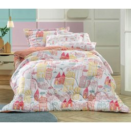 Edredom Infantil Mundo Kids Malha Colorful City Altenburg - 2