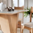 Ver imagem 3 de Conjunto Sala de Jantar Vivi Mesa com 4 Cadeiras Estofadas para Sala e Cozinha Off