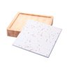 Cj 6 Peças para Queijo com Bandeja de Bambu e Tabua Terrazo 23x23x4cm - 4