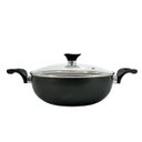 Ver imagem 4 de Kit Panela Frigideira e Caçarola Wok Antiaderente - Cobre