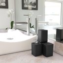 Ver imagem 4 de Kit Banheiro com Porta Algodão Escovas e Sabonete Líquido - Stolf