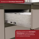 Ver imagem 7 de Cozinha Completa Modulada 4 Peças 100% MDF com Portas de Vidro Connect Marrom/Duna/Cristal