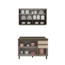 Ver imagem 4 de Cozinha Compacta Modulada 2 Peças 100% MDF com Vidro Connect