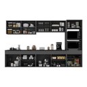 Ver imagem 3 de Cozinha Modulada Completa Suspensa 301,5cm Milano Multimóveis Mp2413 Cinza