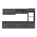 Ver imagem 2 de Cozinha Modulada Completa Suspensa 301,5cm Milano Multimóveis Mp2413 Cinza