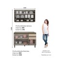 Ver imagem 4 de Cozinha Compacta 2 Peças 100% Mdf com Vidro Connect