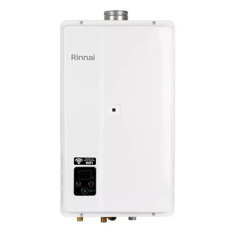 Aquecedor a Gas Digital E27 Branco 27 Litros Gn Rinnai