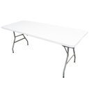 Ver imagem 2 de 2 Mesas de Camping Dobrável Praia 180x74 para 6 Pessoas em Aço e Vira Maleta Importway Iwmcd-18376