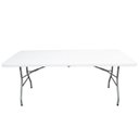 Ver imagem 3 de 2 Mesas de Camping Dobrável Praia 180x74 para 6 Pessoas em Aço e Vira Maleta Importway Iwmcd-18376