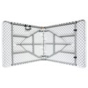 Ver imagem 5 de 2 Mesas de Camping Dobrável Praia 180x74 para 6 Pessoas em Aço e Vira Maleta Importway Iwmcd-18376