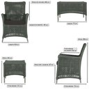 Ver imagem 3 de Jogo Sofá e 2 Poltronas e Mesa Igapó Alumínio Fendi Corda Náutica E9 Trama Original