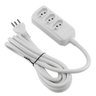 Extensão Elétrica Tripolar Forceline, Bivolt, 3m, 3 Tomadas, Branco - 0180200334 - 1