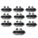 Ver imagem 2 de Abraçadeira Tripla Nylon para Cano Injetor 10 Peças 100.01.03