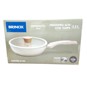 Ver imagem 2 de Panela Frigideira 24cm 2,3 Litros Fogão Indução Antiaderente Brinox:baunilha