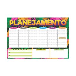 Mural de Planejamento Escreve e Apaga em Mdf 30x45cm com Caneta e Apagador Paper Toy - 1