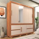 Ver imagem 2 de Guarda-roupa Caemmun Optimus Lux 3 Portas de Correr 4 Gavetas com Espelho