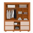 Ver imagem 5 de Guarda-roupa Caemmun Optimus Lux 3 Portas de Correr 4 Gavetas com Espelho